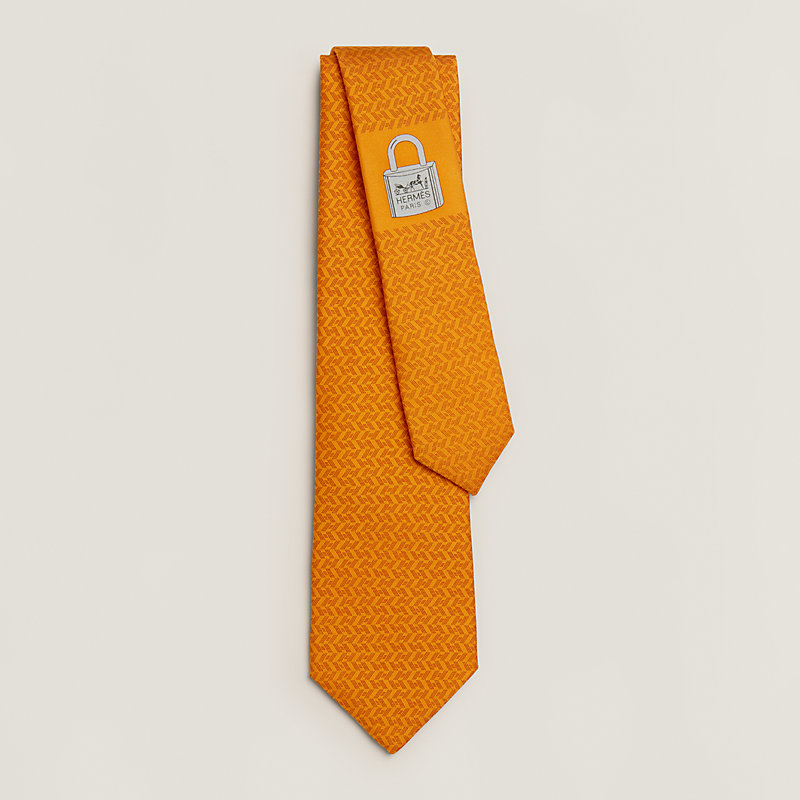 Hermes H silk neck shops tie menswear